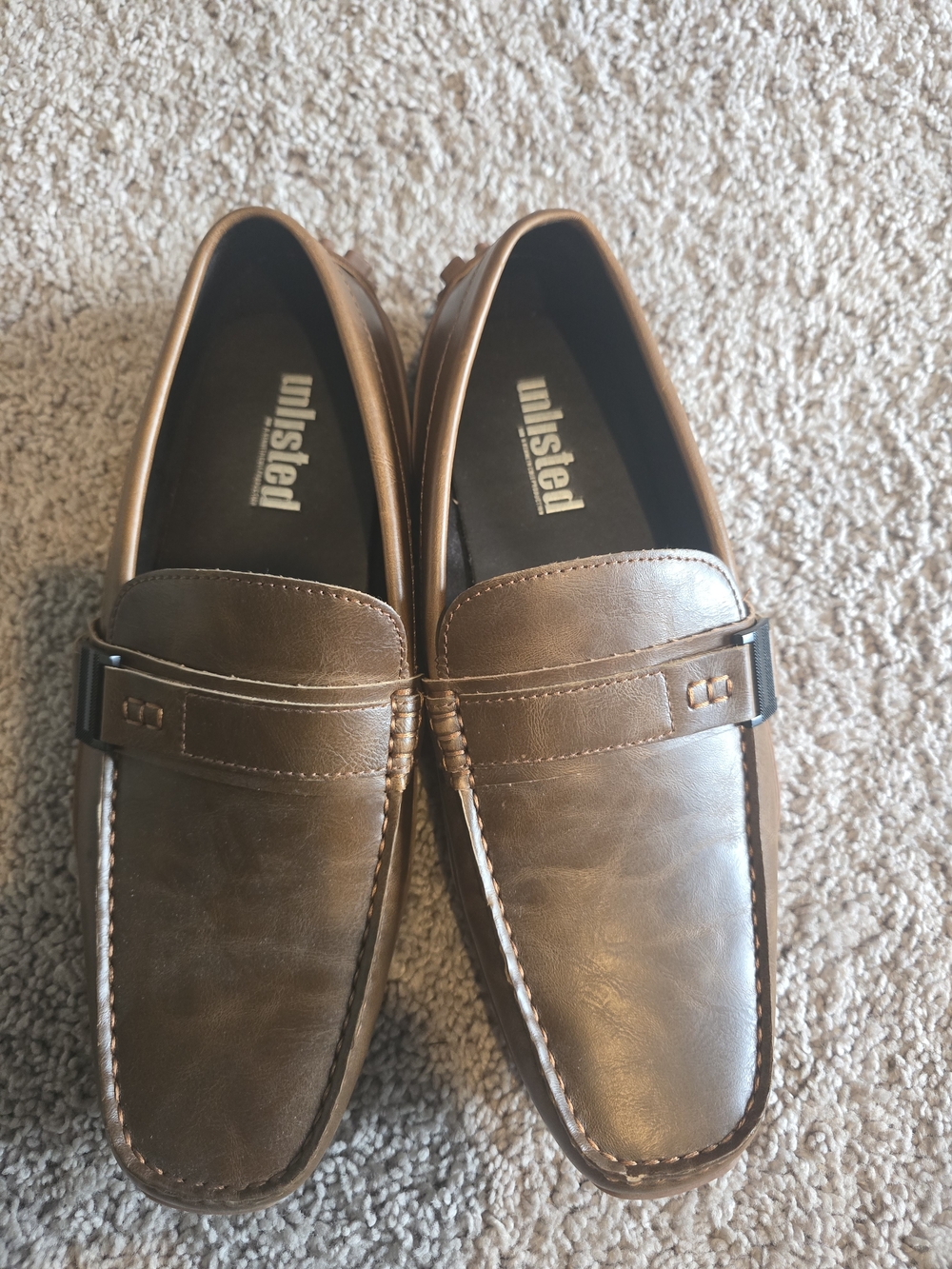 Unlisted Brown Men's Slip-On Driving Loafers